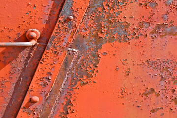 Peeling paint abstract, Side of old boxcar