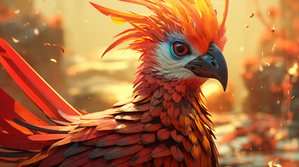 Fototapeta premium chicken, bird, hen, rooster, animal, farm, cartoon, vector, poultry, illustration, beak, chick, nature, animals,Generated by AI