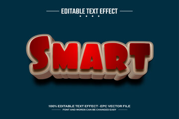 Smart 3D editable text effect template