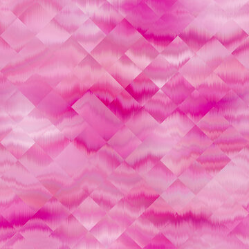 Wavy summer dip dye boho background. Wet ombre geometric color blend for beach swimwear, trendy fashion print. Dripping paint digital fluid watercolor swirl effect. High resolution seamless pattern 