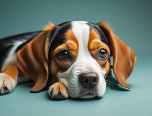Beagle puppy portrait/wallpaper/background