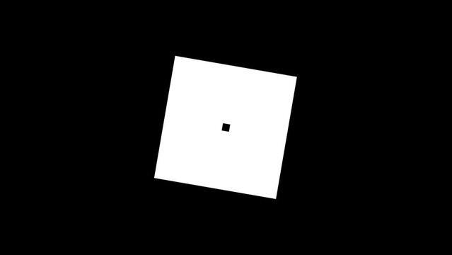 Shape flat seamless black white looped background. High quality 4k footage