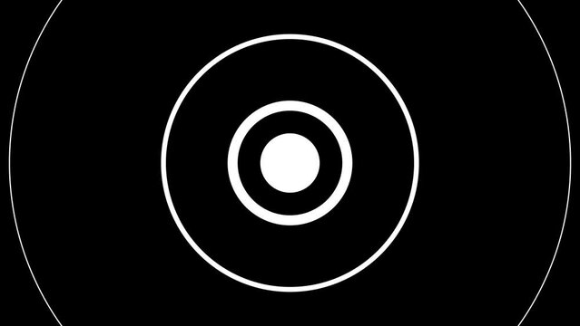 Shape flat seamless black white looped background