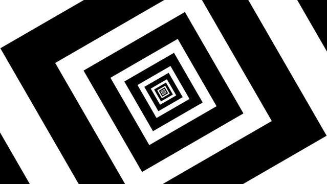 Shape flat seamless black white looped background. High quality 4k footage
