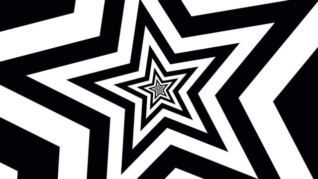Shape flat seamless black-white looped background