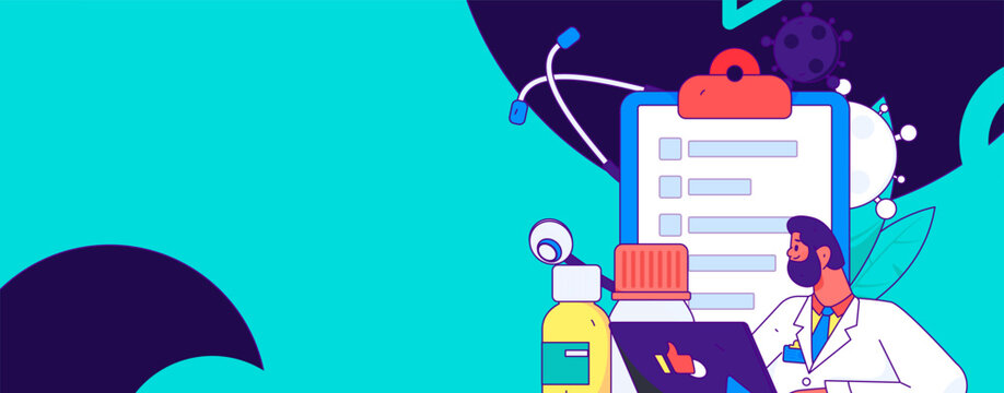 Doctor epidemic prevention and anti-epidemic flat vector concept operation illustration