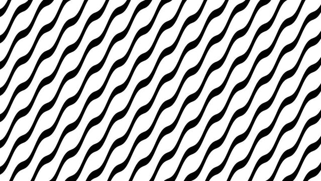 Shape flat seamless black white looped background. High quality 4k footage