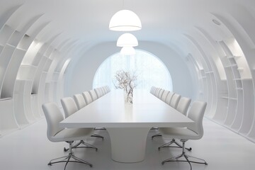 White meeting room | Generative AI