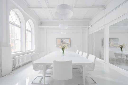 White meeting room | Generative AI