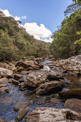 rio no distrito do Tabuleiro, cidade de Conceição do Mato Dentro, Estado de Minas Gerais, Brasil