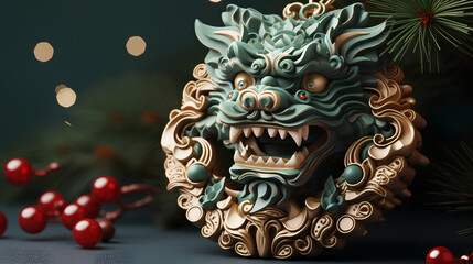Green Wooden Dragon