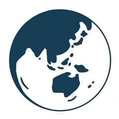 シンプルな地球のアイコン