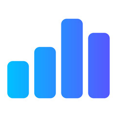 bar chart gradient icon