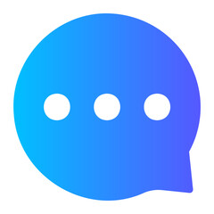 Fototapeta premium chat gradient icon