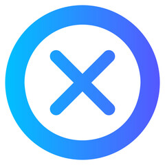 close gradient icon