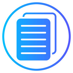 document gradient icon