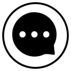 chat glyph icon