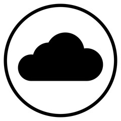 cloud glyph icon