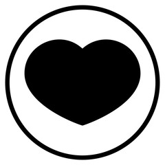 heart glyph icon