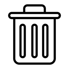 trash line icon