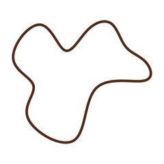 Abstract blob shape vector element 