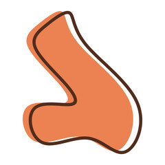 Abstract blob shape vector element 