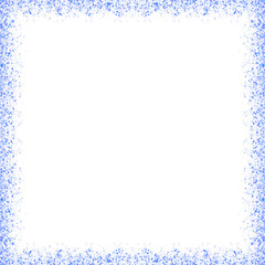 Luxury Teal Blue Sparkle Glitter Frame Border