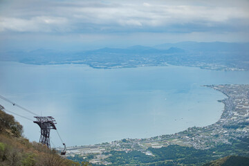 びわ湖バレイから眺める琵琶湖