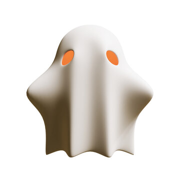 10 Halloween Ghost 3D Render Element