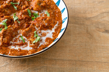 chicken tikka masala spicy curry meat food