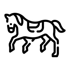 horse Line Icon