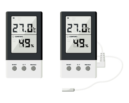thermo hygrometer used determine humidity, measure temperature and humidity at the same time.To know the humidity and temperature levels in environment in room or area. to control and measure record
