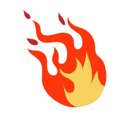 illustration of a fire flames