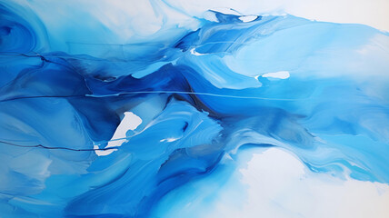 Obraz premium 4K Abstract blue wallpaper. a wave or folded cloth-like pattern.
