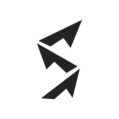 movement logo template Isolated. Brand Identity. Icon Abstract Vector graphic