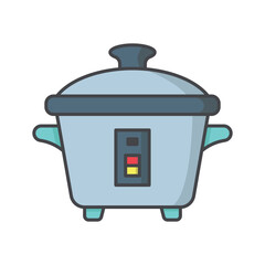 Rice cooker icon vector on trendy design