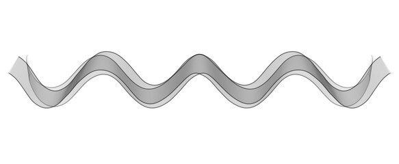 wavy horizontal lines. Marker hand-drawn line border set and scribble design elements.