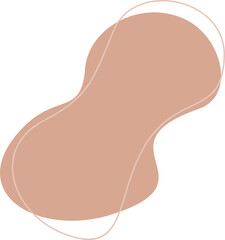 Abstract shape recolorable vector element