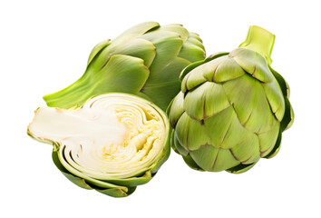 Artichokes isolated on white background