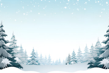 Christmas banner design with fir tree background. AI Generated Images