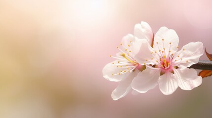 Cherry blossom, white flower