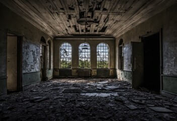 An abandoned asylum with a tragic history
