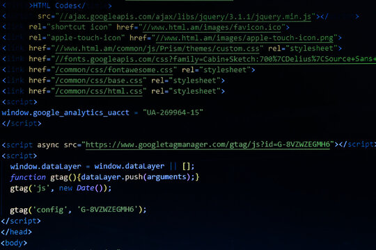 Programmer developer screen. New technology revolution. IT coding on monitor screen. Computer code data. Computer science lesson. Modern tech. Writing programming code on laptop.