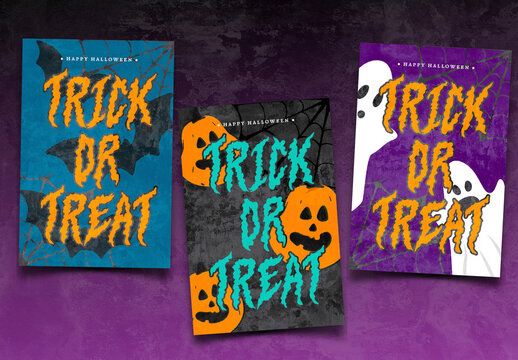 Spooky Halloween Postcards
