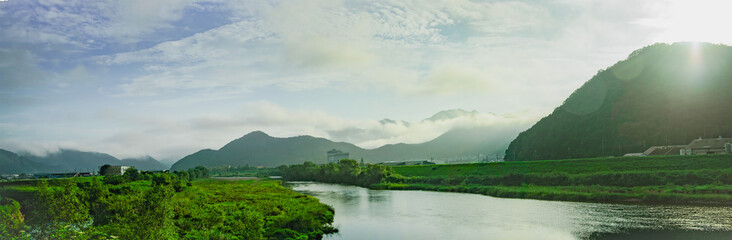 兵庫県・西脇市黒田庄 朝の風景