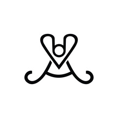 Creative Minimal Crown logo on letter A template. Initial Crown A king or Queen Sign Concept Template