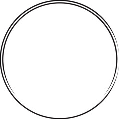 circle frame with line style ellement illustration