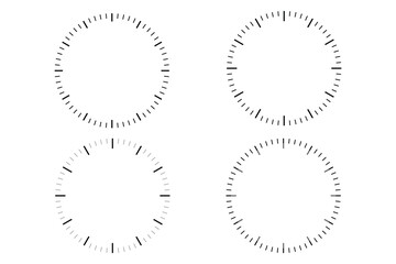 Clock icon isolated on white background.
