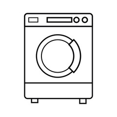 washing machine icon vector. electric appliances icon line style