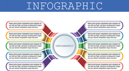 Infographic Tabs for Vector Design